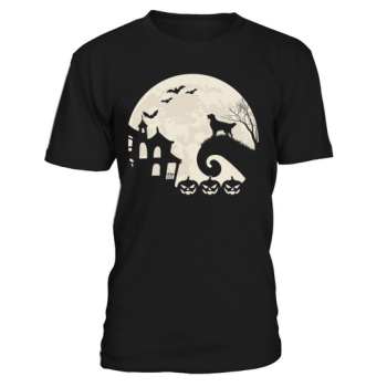 Golden Retriever Is Moon Pumpkin Funny Halloween