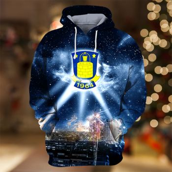 Fashion And Gorgeous Blue Lighting Pattern Lighting Hoodie