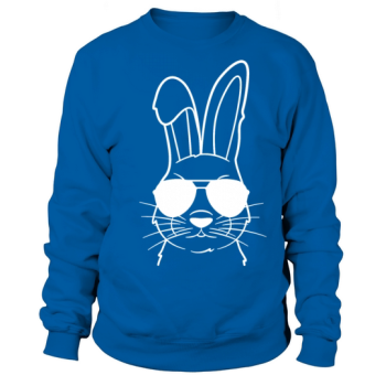 Easter Bunny Sunglasses Cool Easter Peeps Sweatshirt
