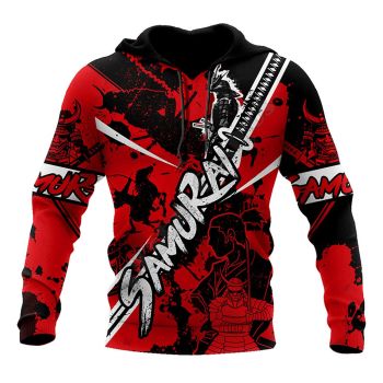 Street Style Red Skull Pattern Tattoos Hoodie