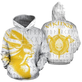 Pretty White Dragon Pattern Tattoo Hoodie