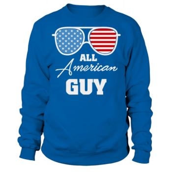 All American Guy Sunglasses USA Sweatshirt