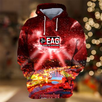 Generous And Beautiful Red Lighting Pattern Lighting Hoodie