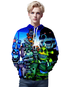 Five Nights at Freddy&#8217;s Hoodies for Kids Teens &#8211; 3D Boys and Girls Pullover Hoodie