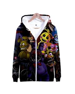 Five Nights at Freddy&#8217;s Hoodies &#8211; FNAF Hooded Zipper Jacket Coat