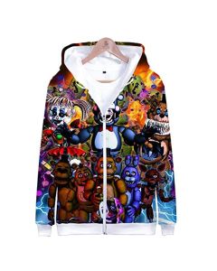 Five Nights at Freddy&#8217;s Hoodies &#8211; FNAF Hooded Zipper Jacket Coat