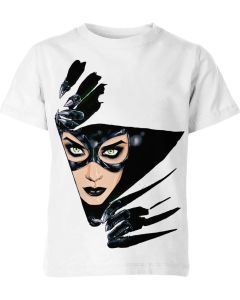 White Catwoman Comic Book Cover Shirt - Wear Stunning Art from Catwoman Comics