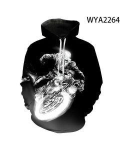 Movie Ghost Rider 3D Printed Hoodies Pullover