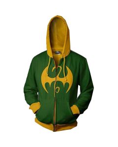 Superhero Iron Fist Hoodie Pullover Sweater Shirts Cosplay Costumes