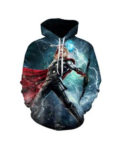 Thor Hoodies &#8211; 3D Print Long Sleeve Pullover Hooded Sweatshirt