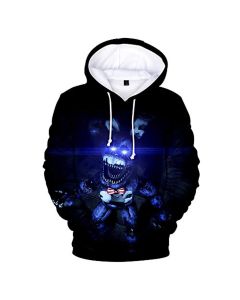 Unisex Five Nights at Freddy Hoodie 3D Print Pullover Cosplay Hooded Sweatshirt Costume for Men Kids
