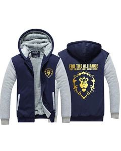 World of Warcraft Hoodie &#8211; Thick Fleeced Hooded Zipper Coat Jacket