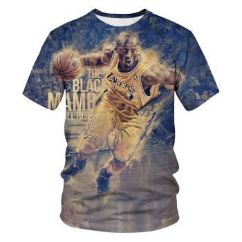  NBA Lakers Black Mamba Kobe printed T-shirt 
