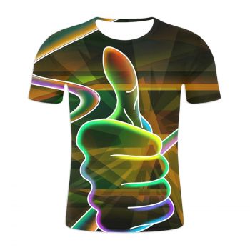  Thumbs Up Printed T-shirt 
