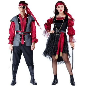 Pirates of the Caribbean Captain Jack couple clothing