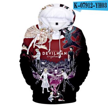 3D Print Anime Devilman Crybaby Hoodies Sweatshirt