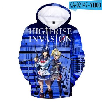 3D Printed High-Rise Invasion Sweatshirt &#8211; School Hoodies