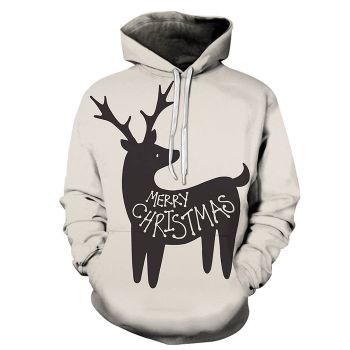 Merry Christmas Reindeer 3D - Sweatshirt, Hoodie, Pullover