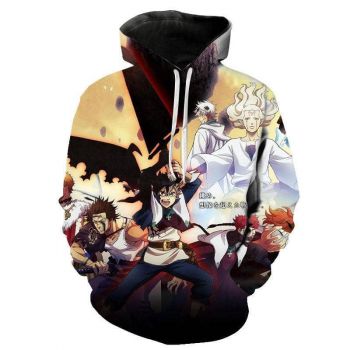 Anime Black Clover Hoodies &#8211; 3D Printed Pullover