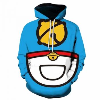 Anime Doraemon Hoodies &#8211; 3D Printed Casual Hooded Streetwear