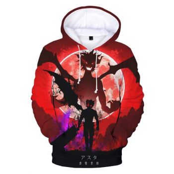 Black Clover Unisex 3D Printed O-Neck Pullover Hoodies
