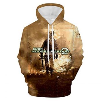 Call of Duty Hoodie &#8211; Modern Warfare 2 3D Full Printed Hoodie Pullover Sweatshirt with Front Pocket