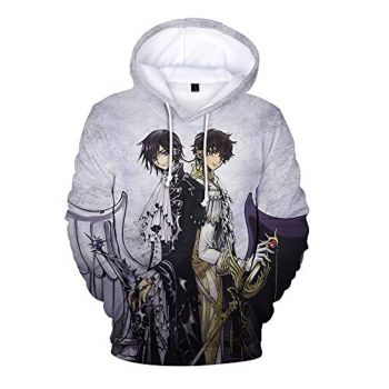 Code Geass Hoodies &#8211; Lelouch Lamperouge Suzaku Kururugi Unisex 3D Full Print Hooded Pullover Sweaters