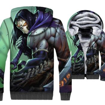 Darksiders Jackets &#8211; Darksiders Game Series Death The kinslayer Super Cool 3D Fleece Jacket