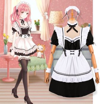 Japanese black and white maid outfit