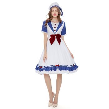 Lolita Big Bow Navy Dress