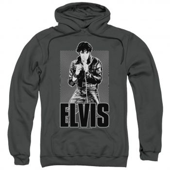 Elvis Presley Hoodies: LEATHER Pull-Over Hoodie