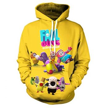 Fall Guys Hoodies &#8211; Teens 3D Hooded Sweatshirt