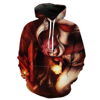 Fire Natsu Super Cool Hoodie &#8211; Fairy Tail Anime Clothing