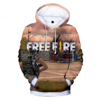 Free Fire Hoodies &#8211; Free Fire Game Series Soldier Battle Royale Map 3D Hoodie