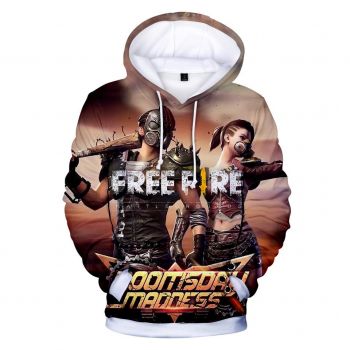 Free Fire Hoodies &#8211; Free Fire Game Series Super Soldier Battle Royale 3D Hoodie