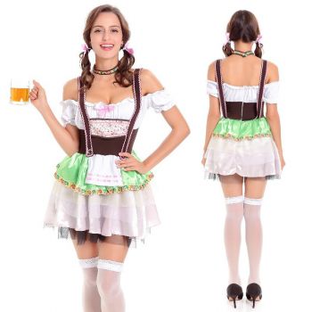 Women plus size Bavarian Oktoberfest Costume Halloween Cosplay