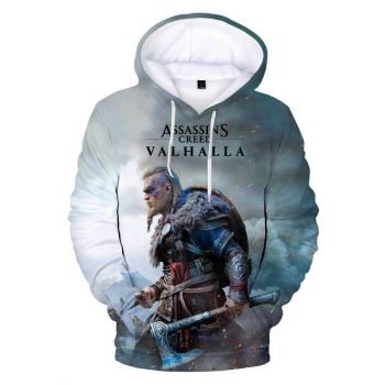 Game Assassins Creed Valhalla 3D Print Hoodie Sweatshirts
