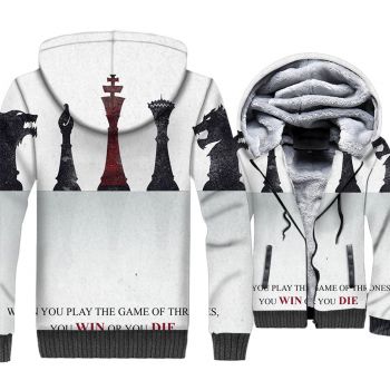 Game of Thrones Jackets &#8211; Game of Thrones Series Chess Pieces Super Cool 3D Fleece Jacket