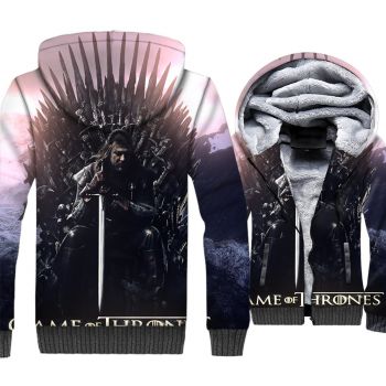 Game of Thrones Jackets &#8211; Game of Thrones Series Throne Super Cool 3D Fleece Jacket