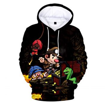 Game Spelunky 2 Hoodie &#8211; Anime Pullover Sweatshirt for Boys/Girl/Mens/Womens