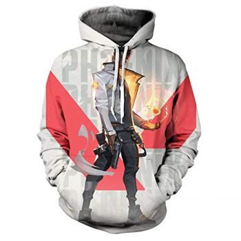 Game Valorant Hoodies &#8211; Phoenix 3D Unisex Hooded Pullover Sweatshirt