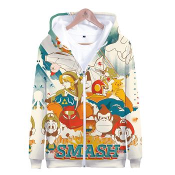 Games Super Mario Hoodies &#8211; Super Smash Bros 3D Hoodie Outerwear