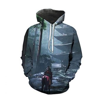 Ghost of Tsushima Hoodies &#8211; 3D Hooded Pullover Jumper