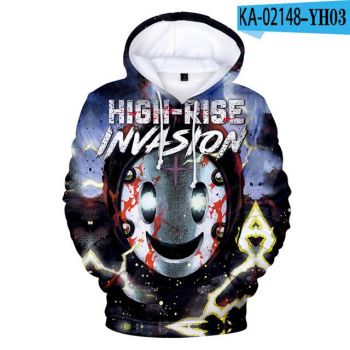 High-Rise Invasion Sweatshirt &#8211; 3D Printed School Hoodies