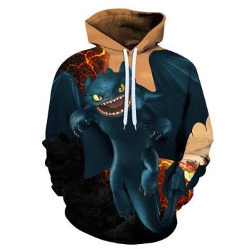 How To Train Your Dragon 3D Printed Hoodies
