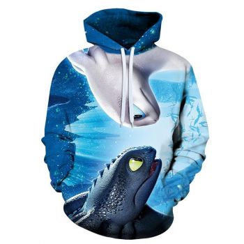 How to Train Your Dragon Anime 3D Sweatshirt Pullover Hoodie