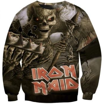 Iron Maiden Pullover 3D Print Jumper Killers Eddies Rock Music Band Hip Hop Sweatshirt