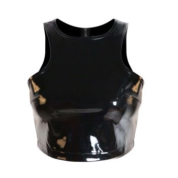 Sexy PVC leather top