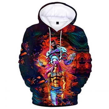 JoJo&#8217;s Bizarre Adventure Hoodies &#8211; King Crimson 3D Printed Pullover Sweatshirt