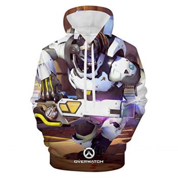 Overwatch Hoodie &#8211; Winston 3D Print Hooded Pullover Sweatshirt